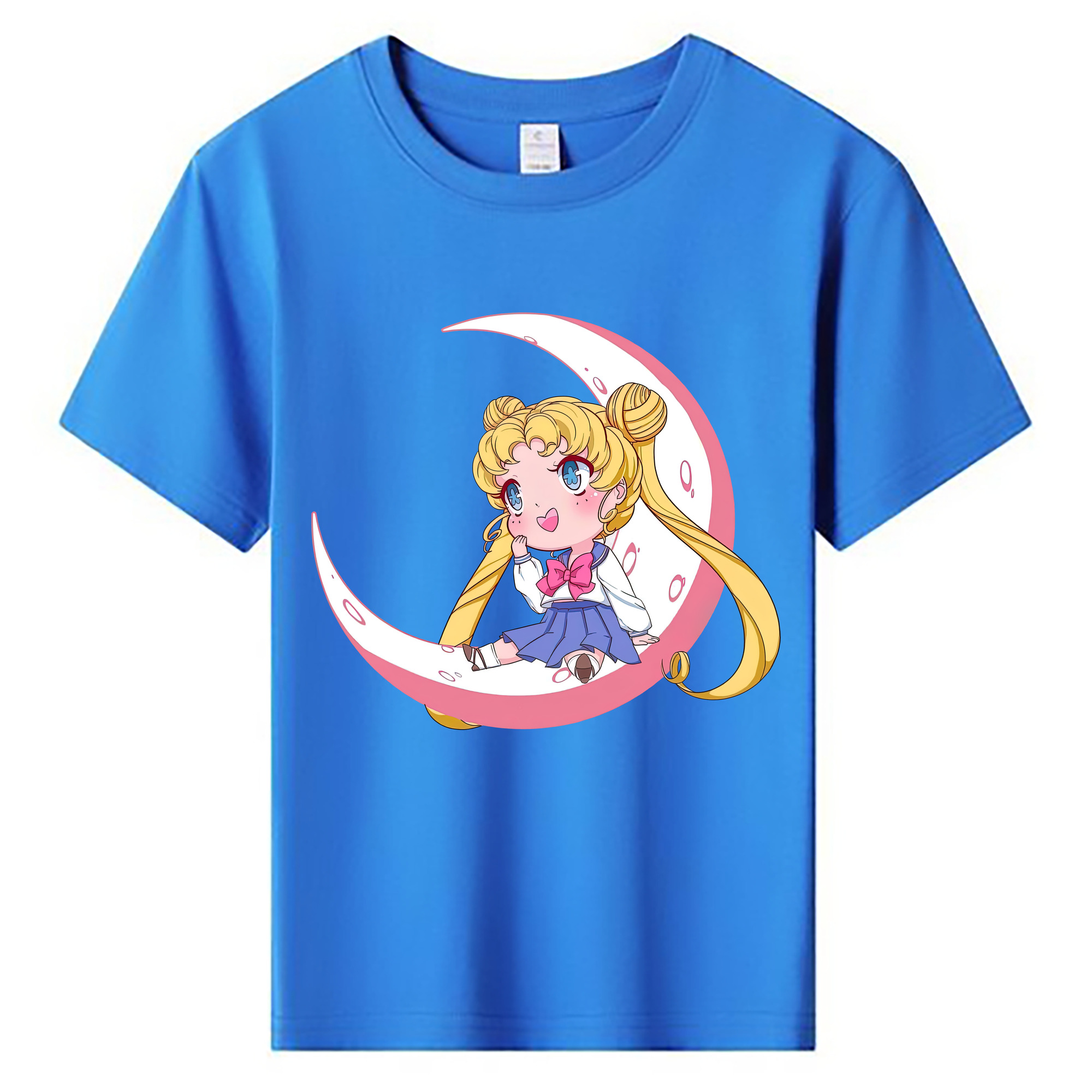 （画像用） 美少女戦士セーラームーン 愛野 美奈子 あいの みなこ Sailor Moon Aino Minako 綿100％キッズTシャツ（フロントプリント）